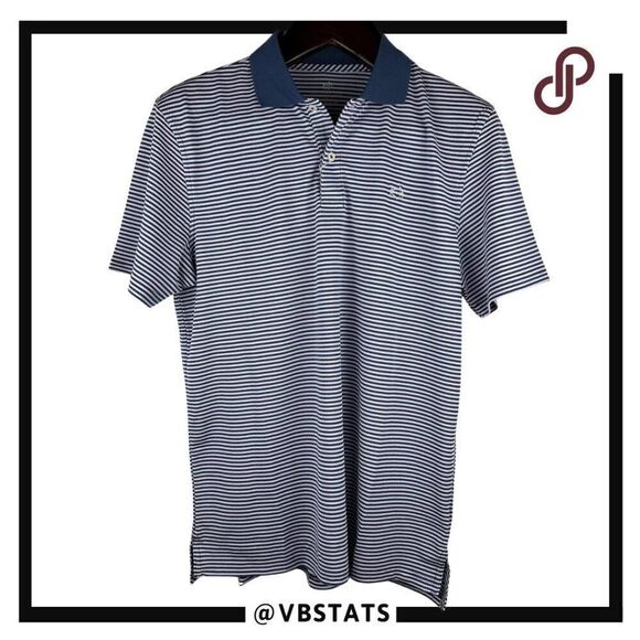 Southern Tide Fort Frederick Stripe Polo Navy and White Size XXL - Picture 3 of 11
